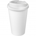 Americano® Eco 350 ml recycled tumbler with spill-proof lid, White