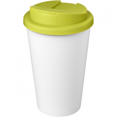 Logo trade business gifts image of: Americano® Eco 350 ml recycled tumbler with spill-proof lid