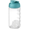 H2O Active® Bop 500 ml shaker bottle, Aqua blue / Transparent