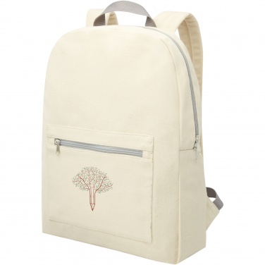 Logotrade promotional item picture of: Pheebs 450 g/m² recycled cotton and polyester backpack 10L