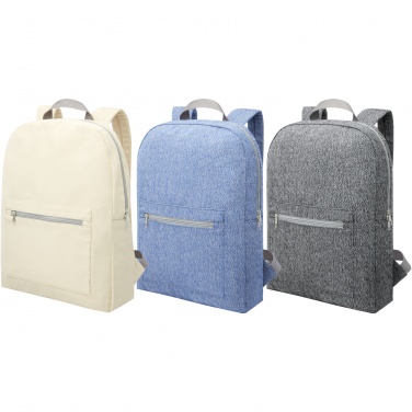 Logo trade corporate gifts picture of: Pheebs 450 g/m² recycled cotton and polyester backpack 10L