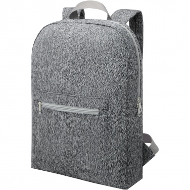 Logo trade promotional items image of: Pheebs 450 g/m² recycled cotton and polyester backpack 10L