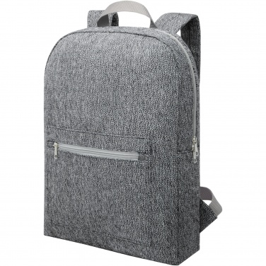 Logo trade promotional giveaway photo of: Pheebs 450 g/m² recycled cotton and polyester backpack 10L