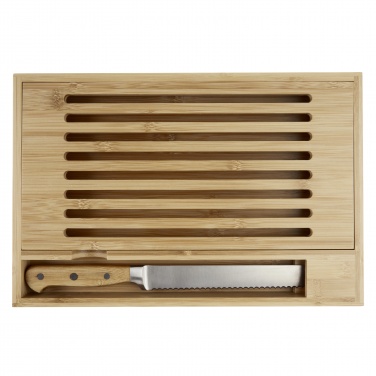 Logotrade corporate gift image of: Pao bamboo cutting board with knife