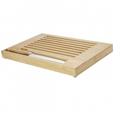 Logo trade promotional merchandise image of: Pao bamboo cutting board with knife