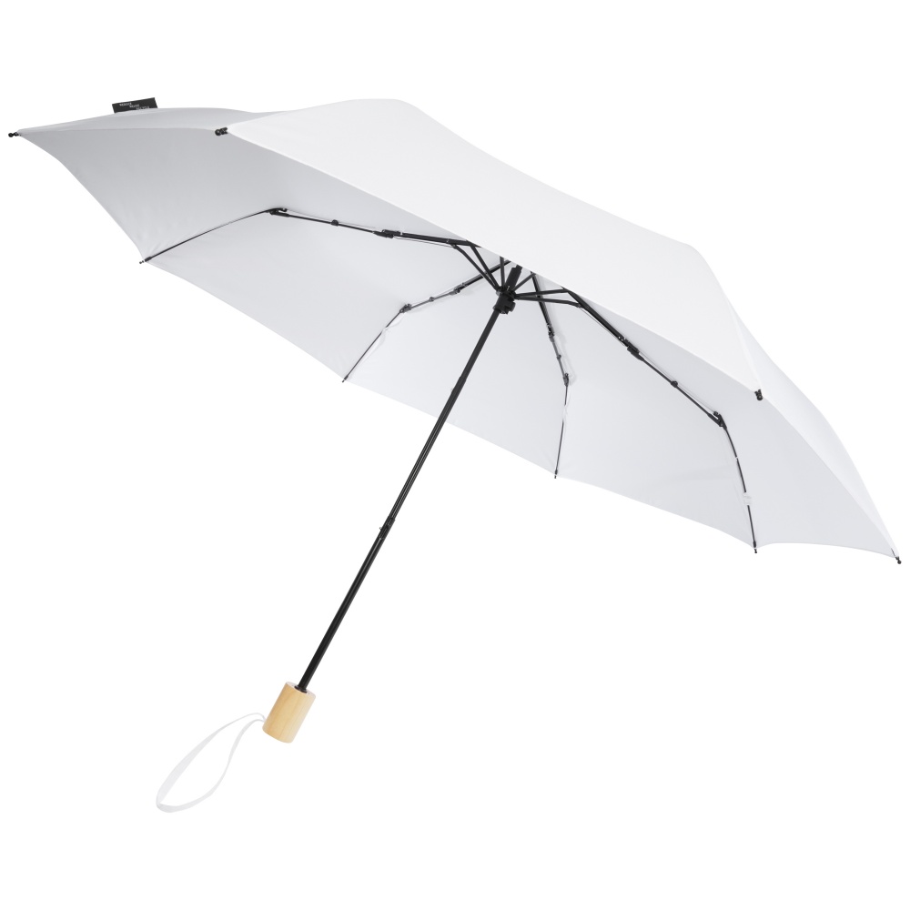 Logo trade promotional gifts image of: Birgit 21'' foldable windproof recycled PET umbrella