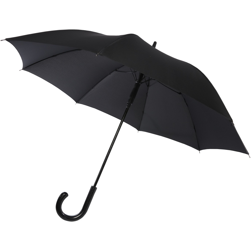 Logo trade promotional gifts image of: Fontana 23" auto open umbrella with carbon look and crooked handle