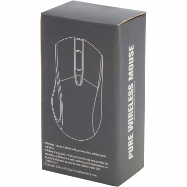 Logo trade advertising products image of: Pure wireless mouse with antibacterial additive