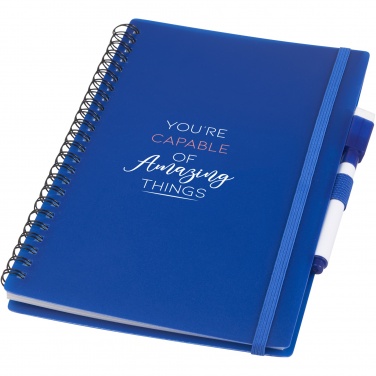 Logo trade promotional giveaways image of: Pebbles reference reusable notebook