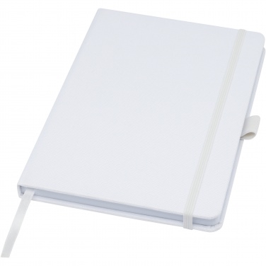 Logo trade corporate gifts picture of: Honua A5 recycled paper notebook with recycled PET cover