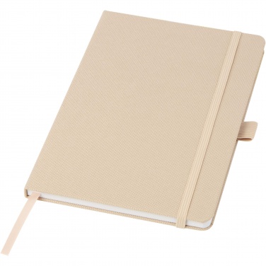 Logo trade business gifts image of: Honua A5 recycled paper notebook with recycled PET cover