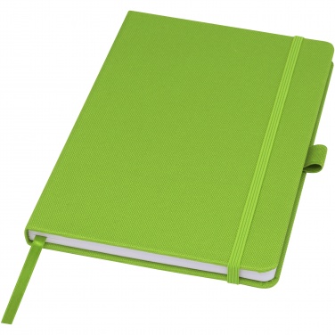 Logo trade business gift photo of: Honua A5 recycled paper notebook with recycled PET cover