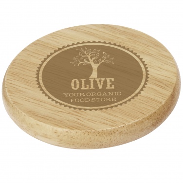 Logotrade corporate gift picture of: Scoll wooden coaster with bottle opener