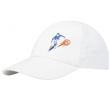 Logo trade promotional items picture of: Mica 6 panel GRS recycled cool fit cap