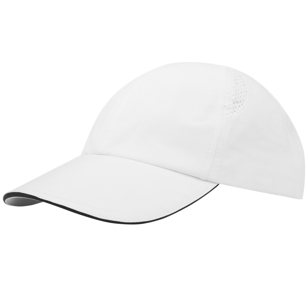 Logo trade promotional product photo of: Morion 6 panel GRS recycled cool fit sandwich cap