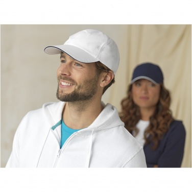 Logotrade promotional merchandise picture of: Morion 6 panel GRS recycled cool fit sandwich cap