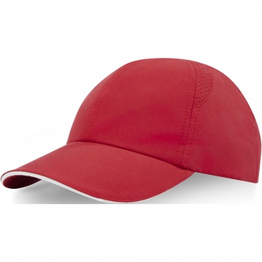 Logo trade promotional giveaways picture of: Morion 6 panel GRS recycled cool fit sandwich cap