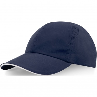 Logo trade promotional merchandise picture of: Morion 6 panel GRS recycled cool fit sandwich cap