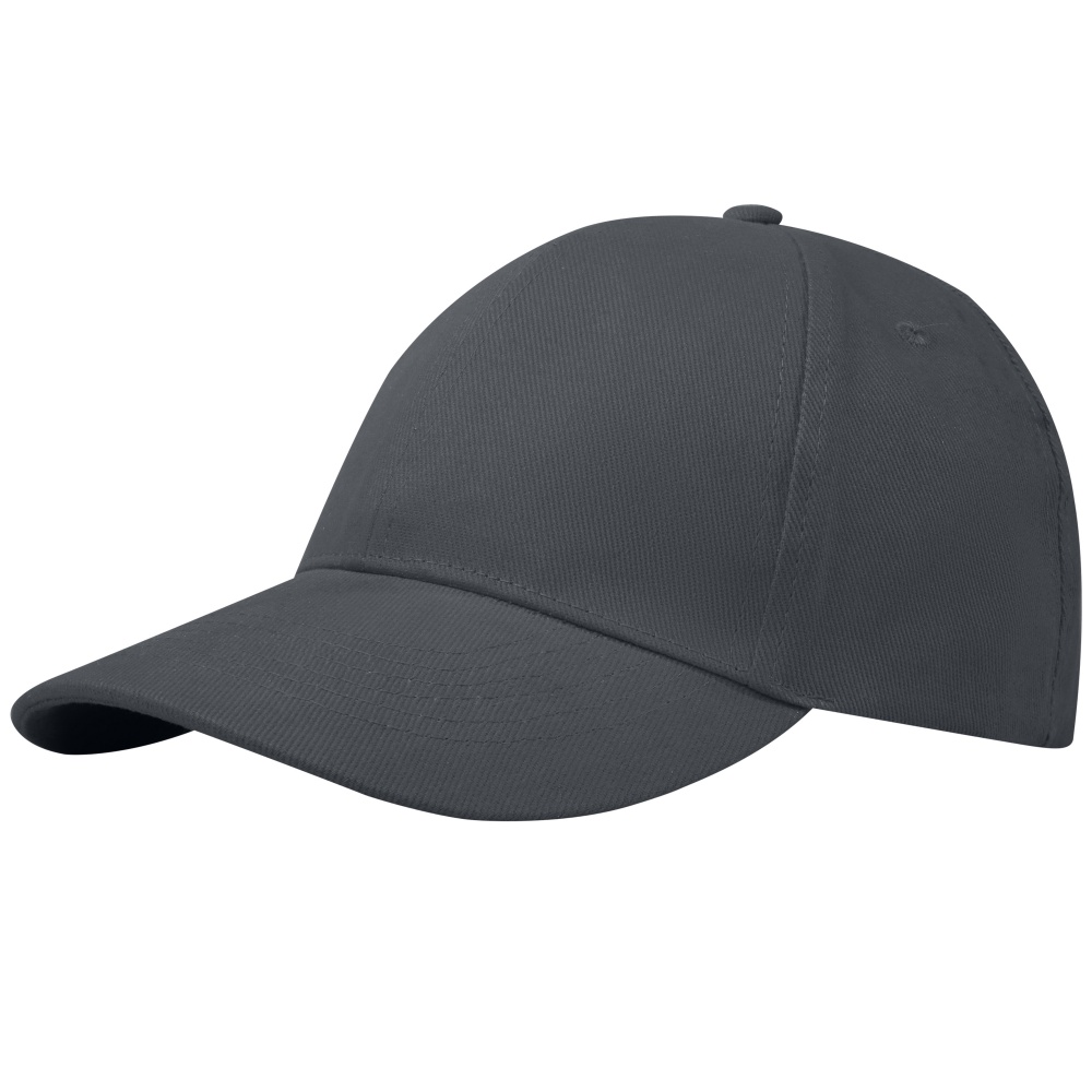 Logo trade business gifts image of: Trona 6 panel GRS recycled cap