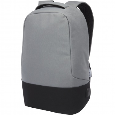 Logo trade promotional gift photo of: Cover GRS RPET anti-theft backpack 18L