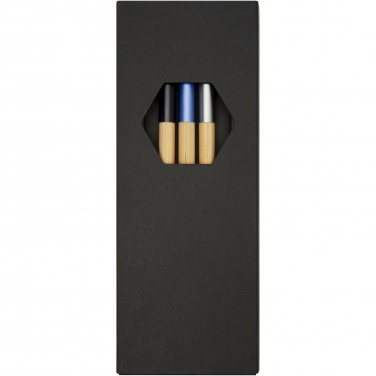 Logo trade promotional giveaway photo of: Kerf 3-piece bamboo pen set