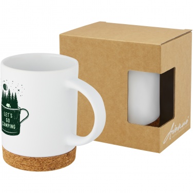 Logotrade promotional gift image of: Neiva 425 ml ceramic mug with cork base