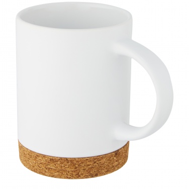 Logo trade corporate gifts image of: Neiva 425 ml ceramic mug with cork base