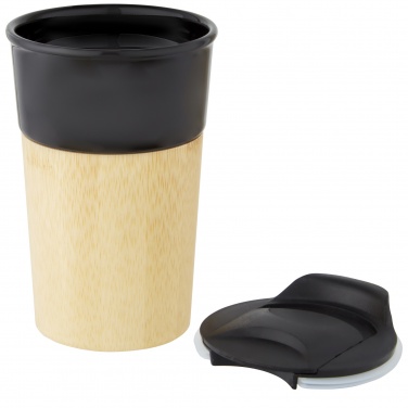 Logotrade promotional merchandise picture of: Pereira 320 ml porcelain mug with bamboo outer wall