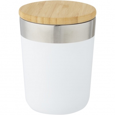 Logo trade promotional merchandise photo of: Lagan 300 ml stainless steel tumbler with bamboo lid