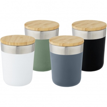 Logo trade corporate gifts picture of: Lagan 300 ml stainless steel tumbler with bamboo lid