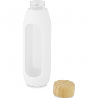 Logotrade promotional item image of: Tidan 600 ml borosilicate glass bottle with silicone grip