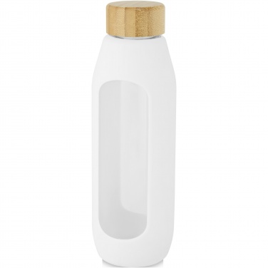 Logo trade corporate gifts image of: Tidan 600 ml borosilicate glass bottle with silicone grip