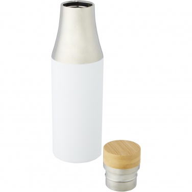 Logo trade promotional giveaways picture of: Hulan 540 ml copper vacuum insulated stainless steel bottle with bamboo lid