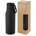 Ljungan 500 ml copper vacuum insulated stainless steel bottle, Solid black