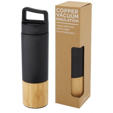 Logo trade promotional gift photo of: Torne 540 ml  stainless steel bottle with bamboo outer wall