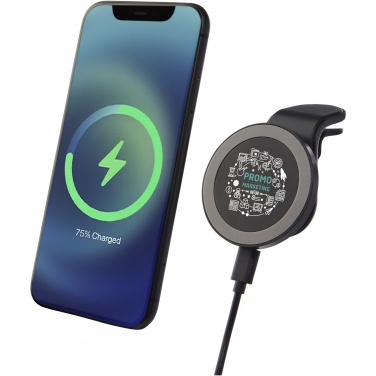 Logo trade corporate gifts picture of: Magclick 10W wireless magnetic car charger