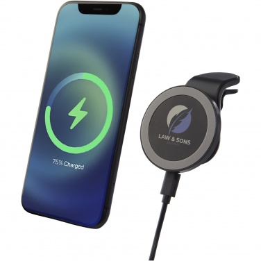 Logo trade corporate gifts image of: Magclick 10W wireless magnetic car charger