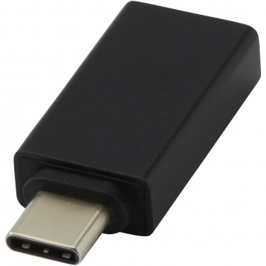 Logo trade promotional giveaway photo of: ADAPT aluminum USB-C to USB-A 3.0 adapter