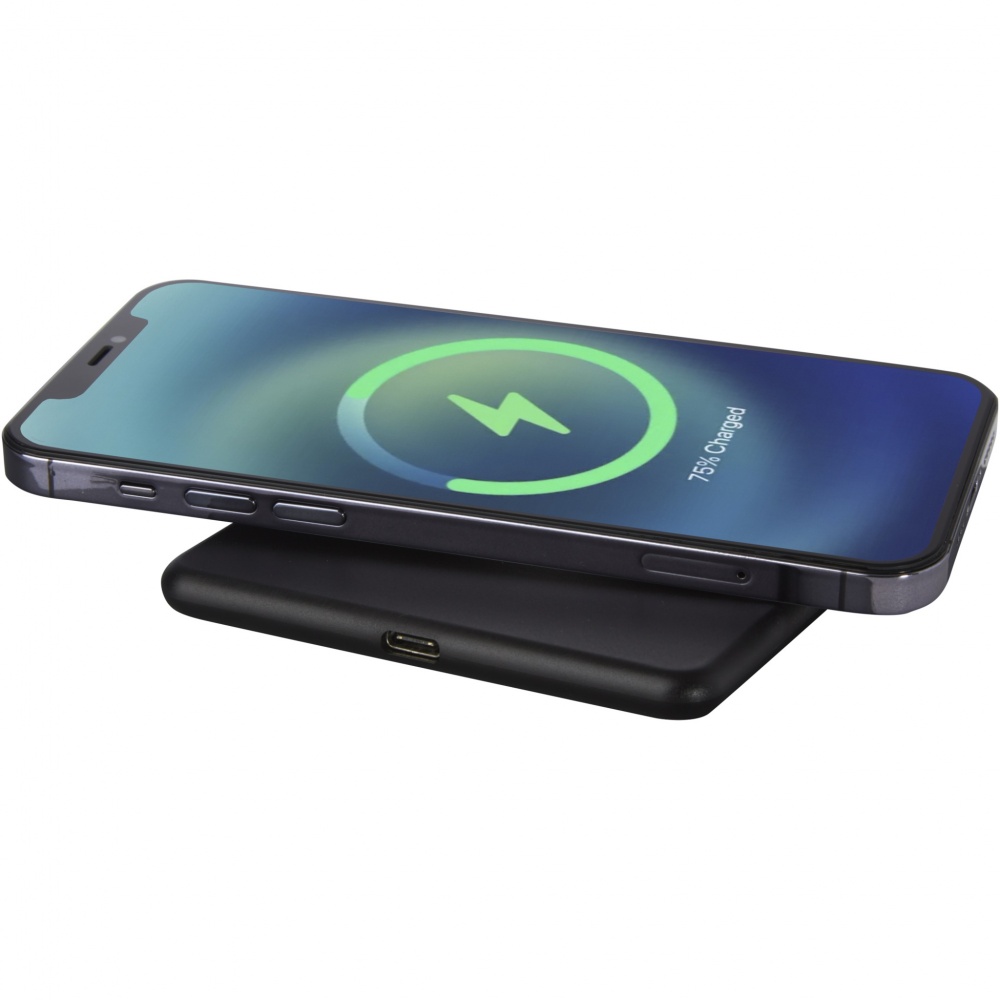 Logotrade promotional giveaway image of: Loop 10W recycled plastic wireless charging pad