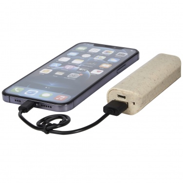 Logo trade business gift photo of: Yoko 1200mAh wheat straw power bank