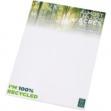 Logo trade promotional giveaways image of: Desk-Mate® A4 recycled notepad