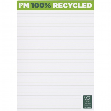 Logo trade business gifts image of: Desk-Mate® A5 recycled notepad