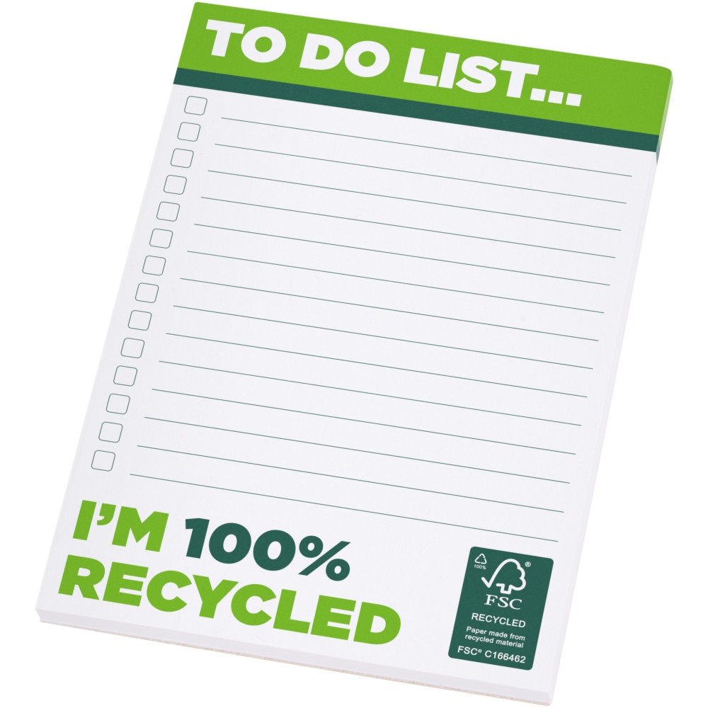 Logotrade promotional item image of: Desk-Mate® A6 recycled notepad