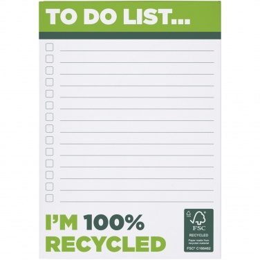 Logo trade promotional items picture of: Desk-Mate® A6 recycled notepad