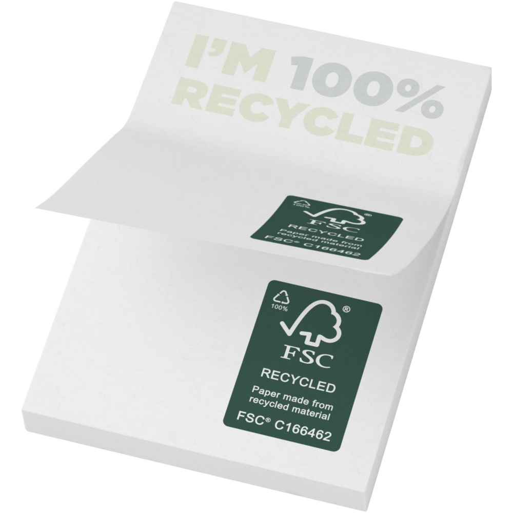 Logo trade promotional gifts picture of: Sticky-Mate® recycled sticky notes 50 x 75 mm