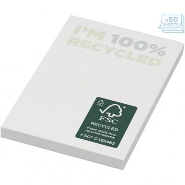 Logo trade promotional item photo of: Sticky-Mate® recycled sticky notes 50 x 75 mm