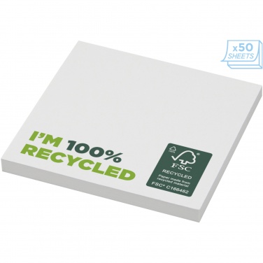 Logo trade promotional products image of: Sticky-Mate® recycled sticky notes 75 x 75 mm