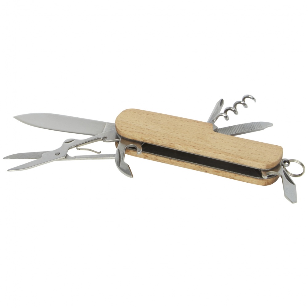 Logotrade promotional giveaway picture of: Richard 7-function wooden pocket knife