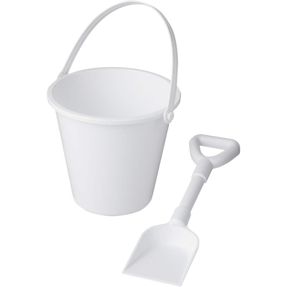 Logo trade promotional giveaways image of: Tides recycled beach bucket and spade