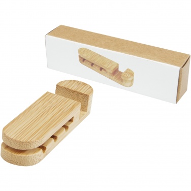 Logotrade promotional products photo of: Edulis bamboo cable manager 